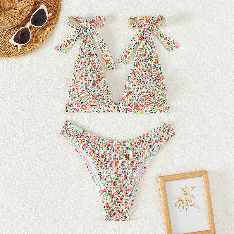 Flower Print Bikini