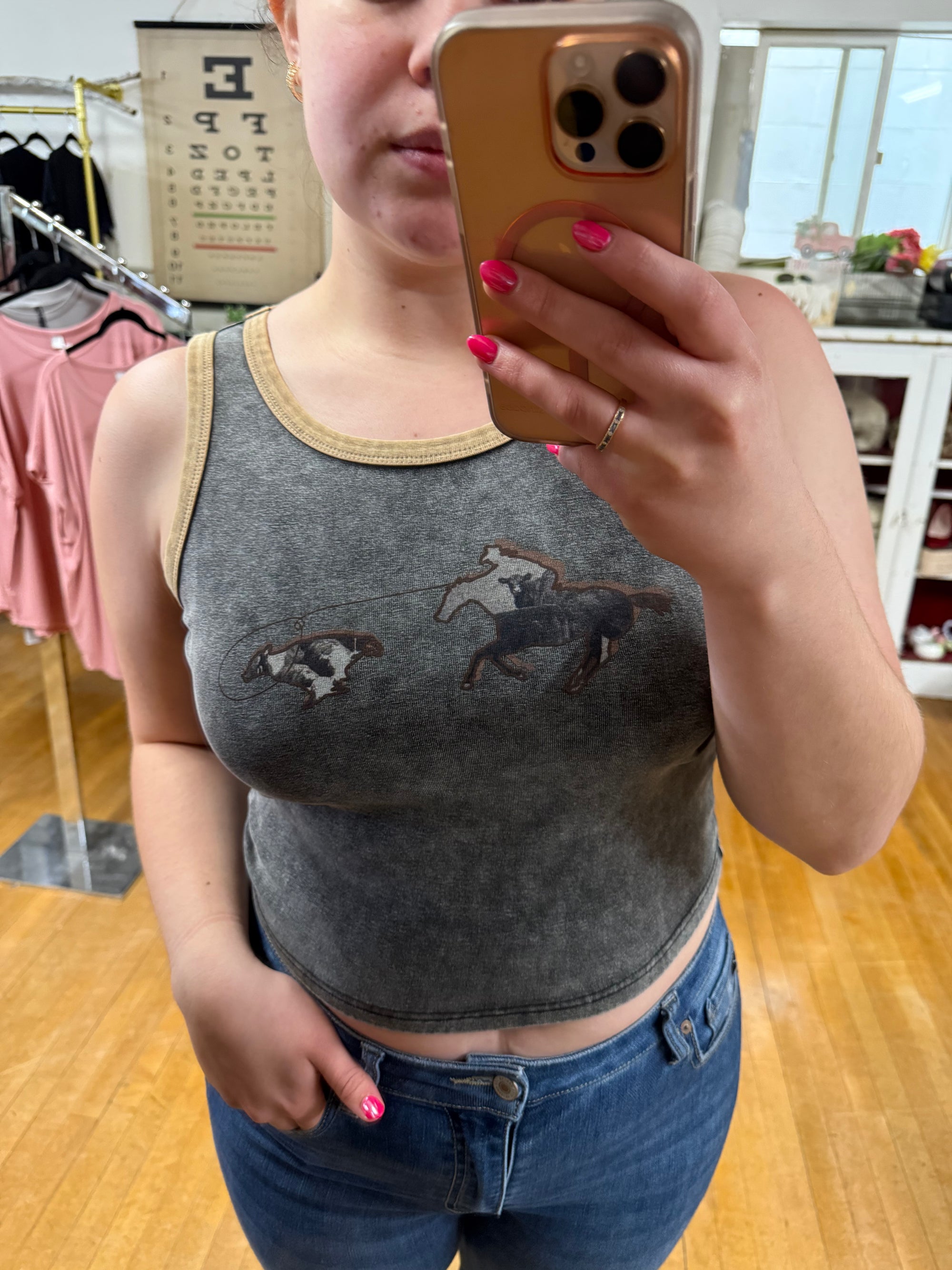 Cowboy Collage Tank