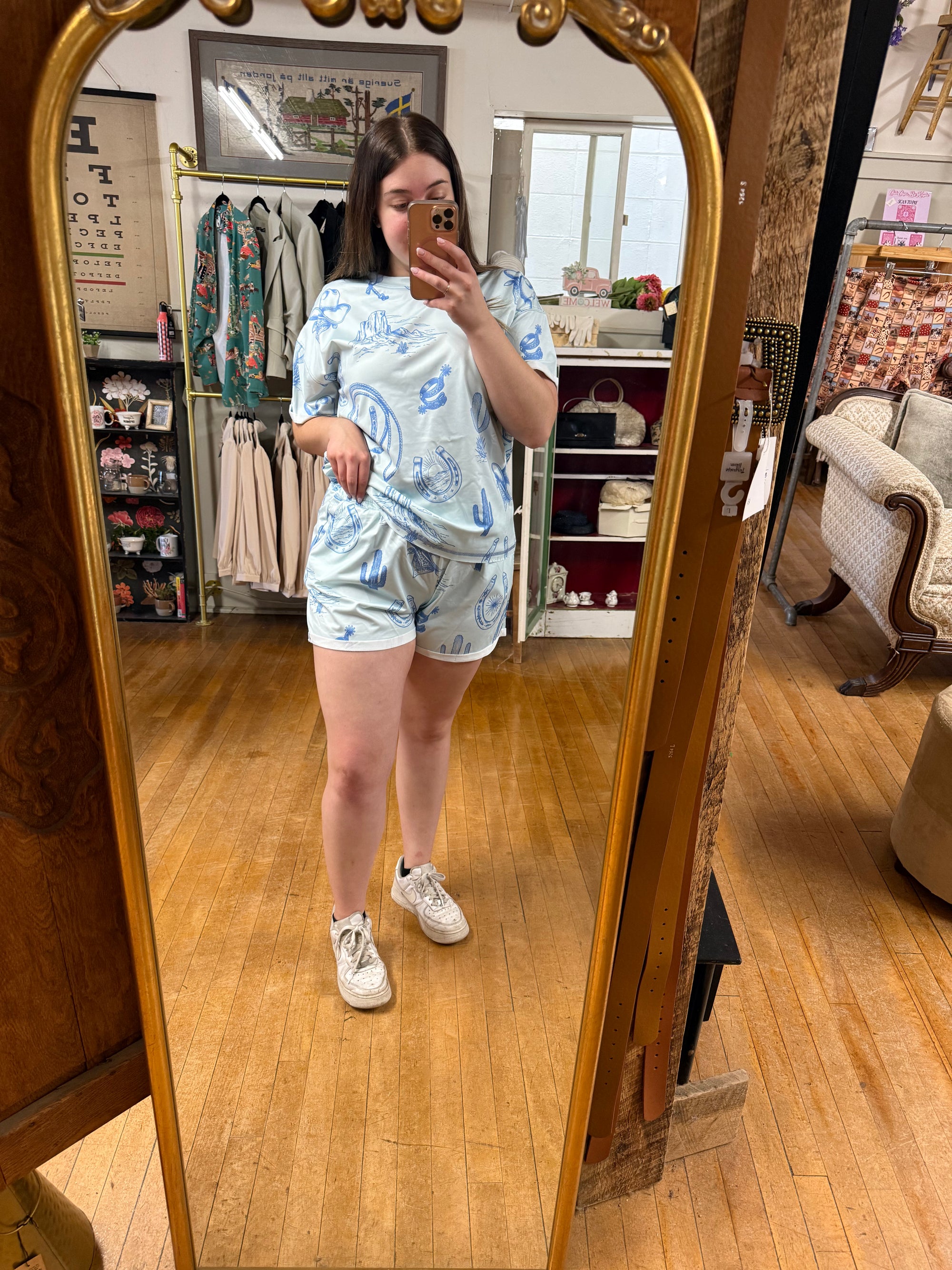 Light Blue Cowboy PJs