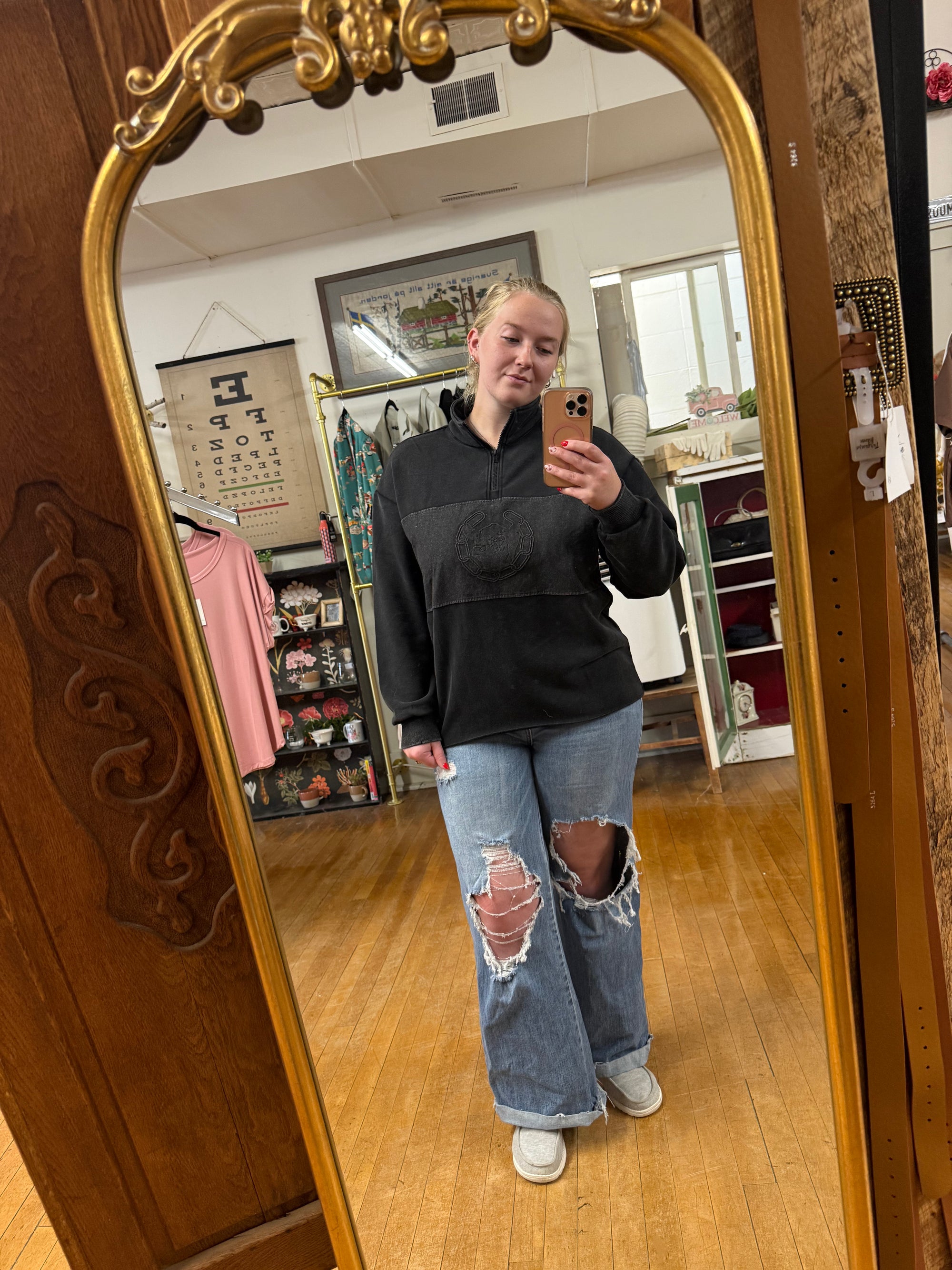 Double Take Quarter-Zip Sweatshirt