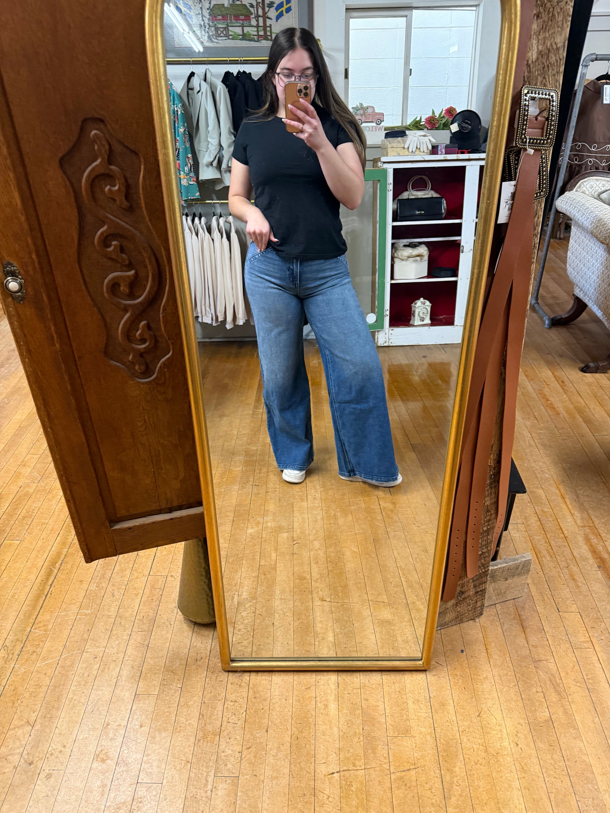 High Rise Wide Leg Jean
