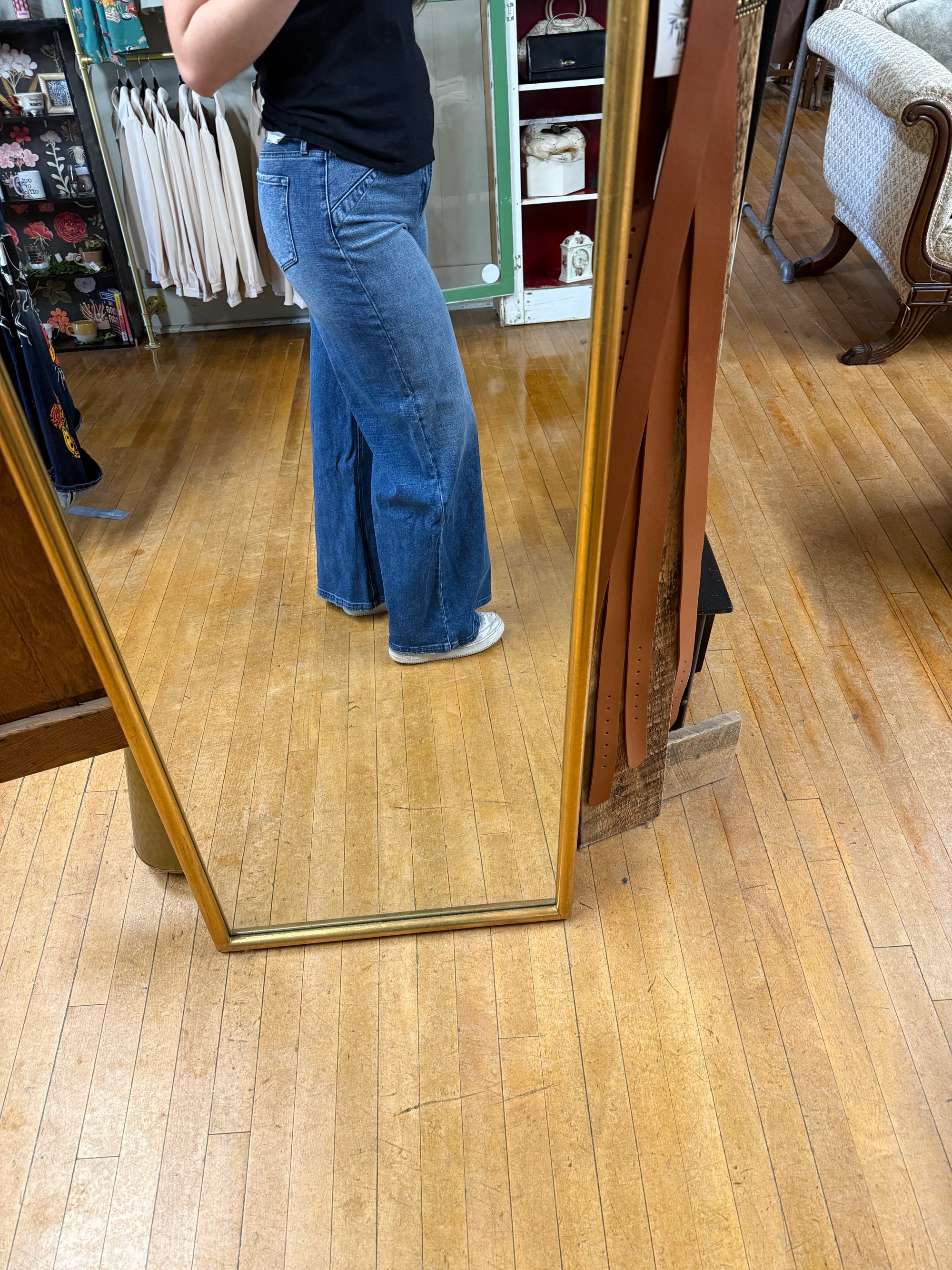 High Rise Wide Leg Jean