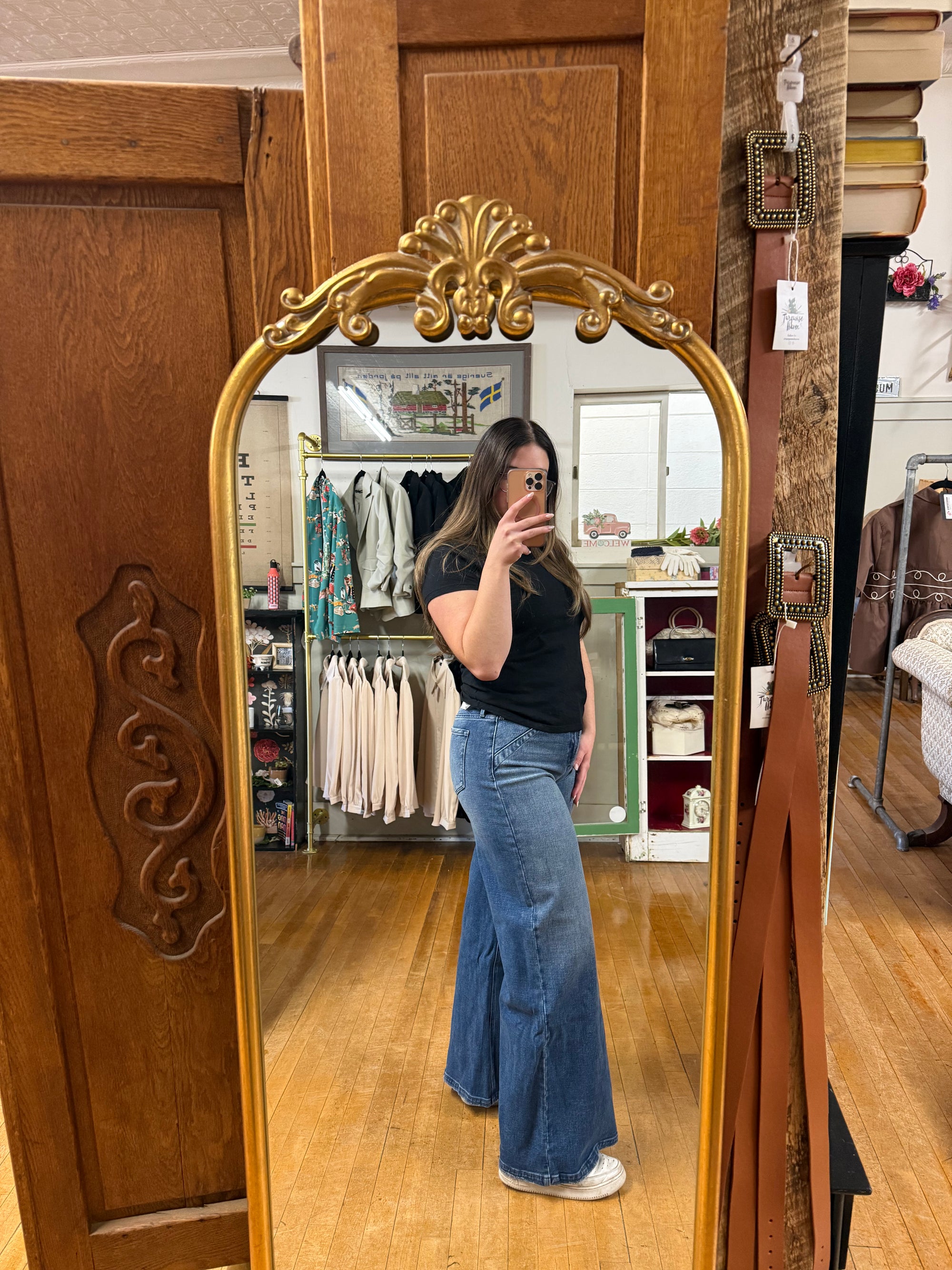 High Rise Wide Leg Jean